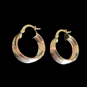 18K gold earrings