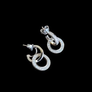 diamond hoop earrings